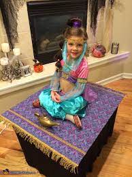 genie on her magic carpet illusion