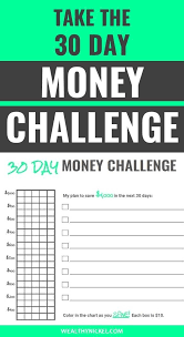30 Day Money Saving Challenge 10 Ways To Save 1 000 In A