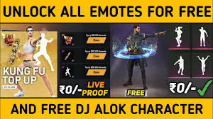 Here are all the working and available garena free fire redeem codes in february 2021. Get Free Dj Alok Character Unlock All Emotes For Free Free Fire Youtube