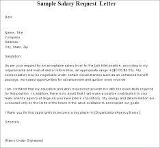 12 Salary Requirement Example Statement Letter