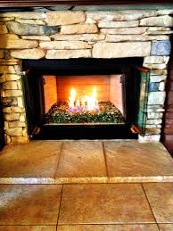 Indoor Gas Fireplace Crystal Fire Glass