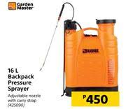 master 16l backpack pressure sprayer