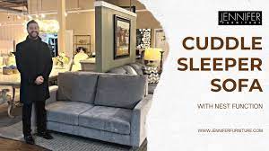 cuddle queen fabric sleeper sofa