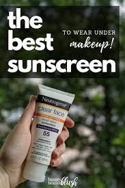 best sunscreen to wear under makeup