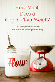 how much is a cup of flour in grams