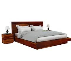 Florian Low Floor Solid Wood Double Bed