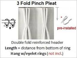3 fold pinch pleat best fabric