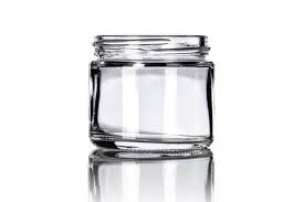 Clear Glass Jar 2 Oz Saffire Blue Inc