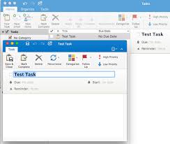 outlook 2016 create and update tasks