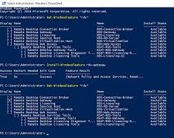 You have a new server installed with windows server 2012 r2 and need to install.net framework 4.5 with other roles and features so you mount the windows server 2012 r2 media, launch windows powershell then execute the following cmdlet: Server 2016 Standalone Rds Gateway Server Fault