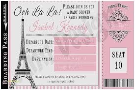 Princess Theme Baby Shower Invites Elegant Paris Themed Baby Shower