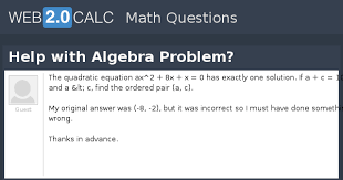 view question help with algebra problem