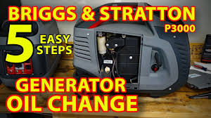 Oil Change Briggs Stratton P3000 Generator 5 Easy Steps