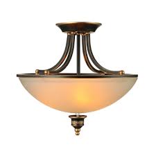 Shop for the best bronze ceiling lights at lumens.com. Antique Bronze 18 Wide White Glass Led Semi Flush Ceiling Light Beautifulhalo Com