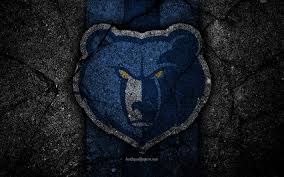 This logo is made in february 19th!! Download Wallpapers Memphis Grizzlies Nba 4k Logo Black Stone Basketball Western Conference Asphalt Texture Usa Creative Basketball Club Memphis Grizzlies Logo For Desktop Free Pictures For Desktop Free