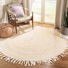 safavieh 6 x 6 round braided brd451b beige rug