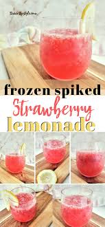 frozen spiked strawberry lemonade