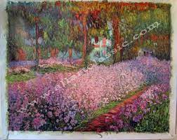 Painting By Monet Irises In Monet S Garden