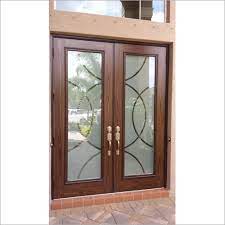 wooden glass door size as per
