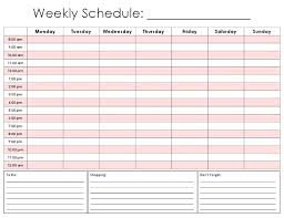 Weekly Planner Calendar Template Hourly Elemental Captures Templates