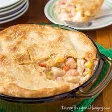 seafood pot pie dizzy busy and hungry