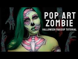pop art zombie tutorial halloween