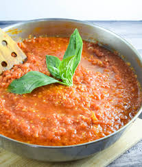homemade fresh tomato marinara yup