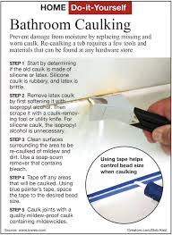 remove and replace mildewed bathroom caulk