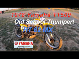 1978 yamaha tt500 at rt62mx old