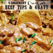 crock pot beef tips and gravy