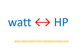 How To Convert Watt To Hp And Hp To Watt Formulae With