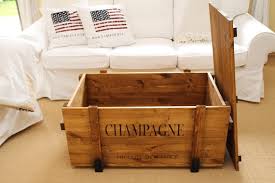 Chest Cargo Box Champagne Coffee Table