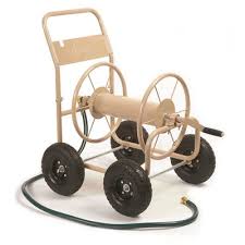 300 Ft 4 Wheel Industrial Hose Cart