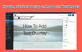 how to add text overlay on images in