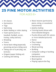 25 fine motor activities for older kids