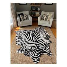 upholstery zebra print cowhide rug