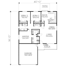 Ranch Style House Plan 3 Beds 2 Baths