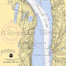 New York Nyack Tappan Zee Hudson River Nautical Chart Decor