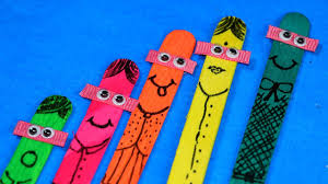 Ice Cream Stick Kids Craft Popsicle Stick Puppets