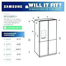 Refrigerator Dimensions Chart Washupp Co