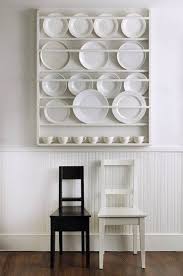 Stylish China And Platter Shelves The