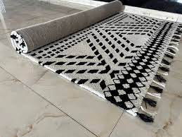 hand made wool fringe collection rugs