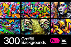 300 free graffiti backgrounds