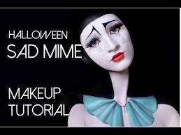 halloween makeup tutorial sad mime