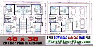 2d Floor Plan In Autocad With