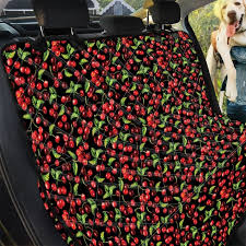 Watercolor Cherry Pattern Print Pet Car