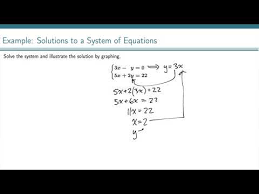Example Solutions To Systems Of