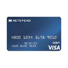 blue netspend visa prepaid card