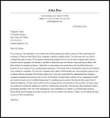 Professional Field Technician Cover Letter Sample Writing