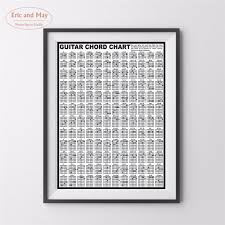 Us 5 0 50 Off Guitar Chord Chart Large Size Wall Art Canvas Painting Poster For Home Decor Posters And Prints Unframed Decorative Pictures In